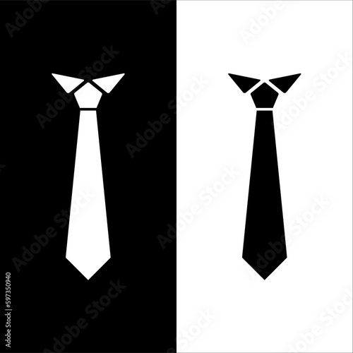 black and white tie icon