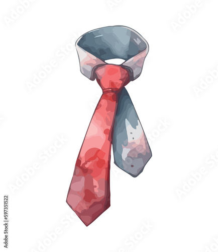 Elegant businessman ties silk necktie for celebration