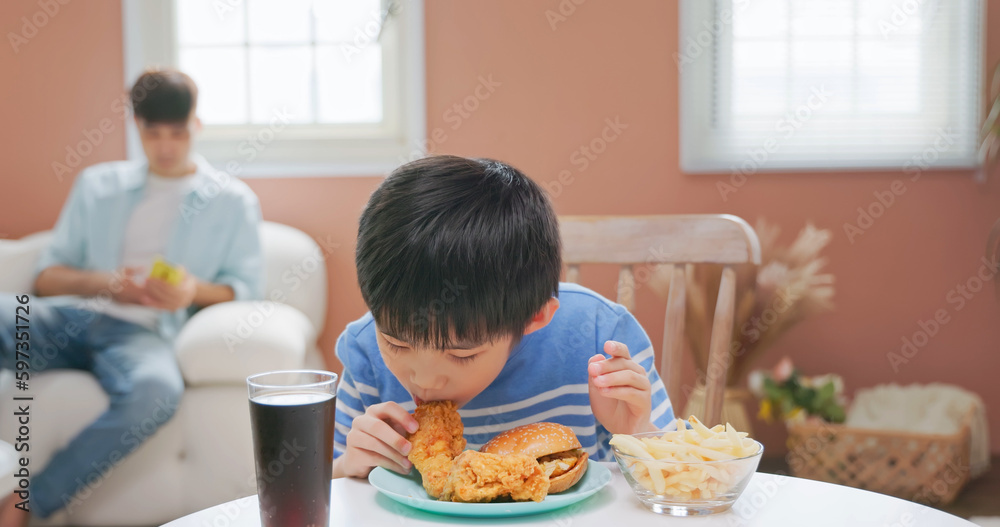 asian boy eat unhealthy food asian boy eat unhealthy food
