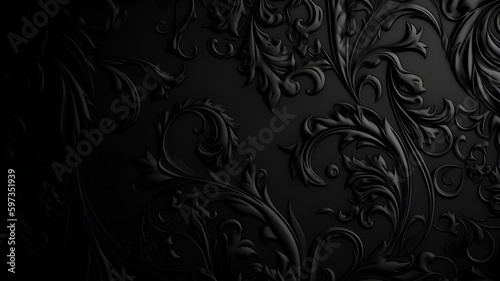 Black Vintage Wallpaper images | Generative AI