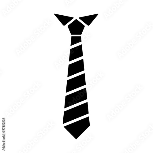 tie icon in trendy flat design