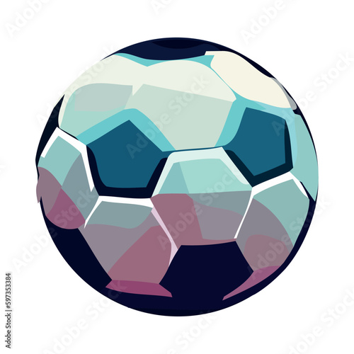 Soccer ball symbolizes success in competition games