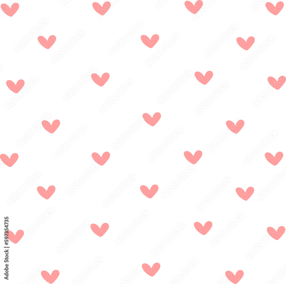 cute pattern seamless background mini hearts simple flat design