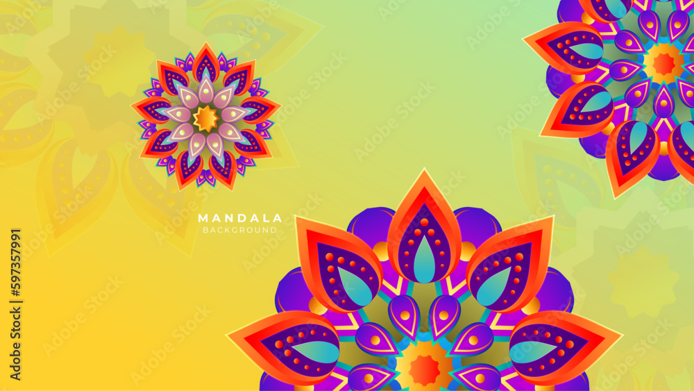 Decorative mandala styled background Decorative mandala styled background