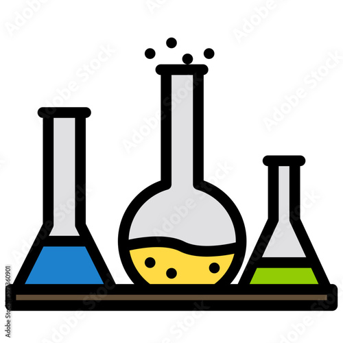 Chemistry filled outline icon