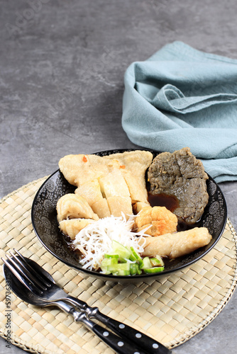 Pempek Palembang or Empek Empek, Traditional Food from South Sumatra photo