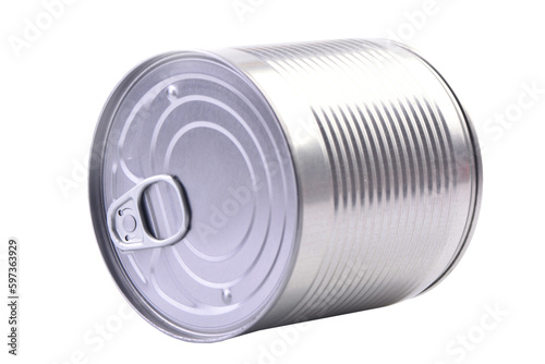 Tin can isolated on white