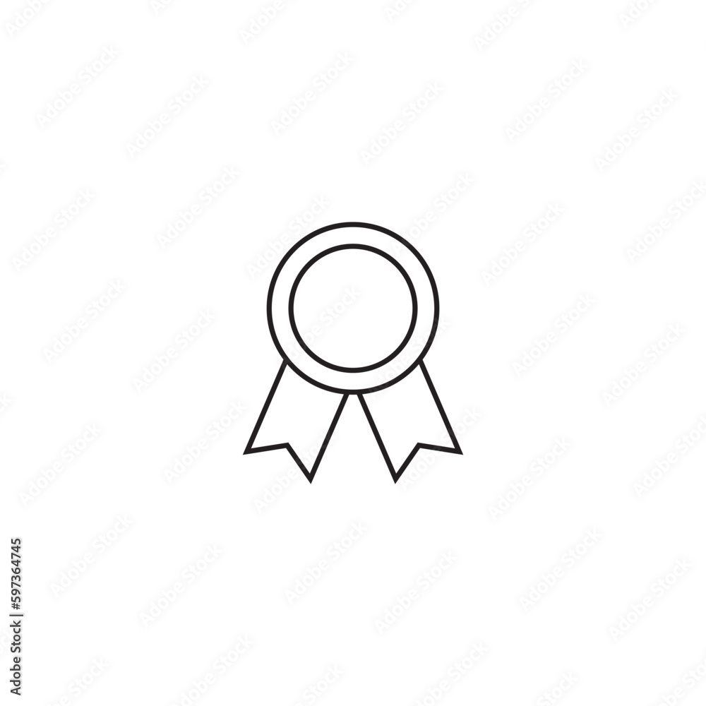 Medal line icon, logo vector Medal line icon, logo vector