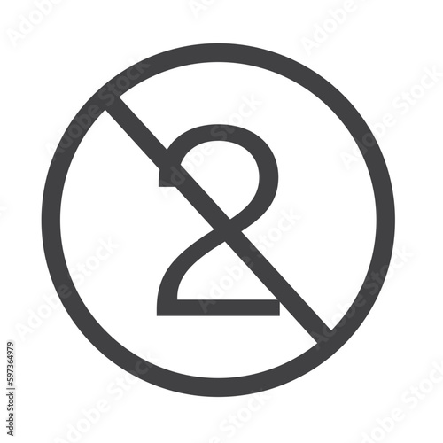 Do not reuse icon in black color. single use only symbol. 