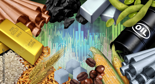 Εκτύπωση καμβά Commodity And Commodities and economic goods and natural resources or goods to t