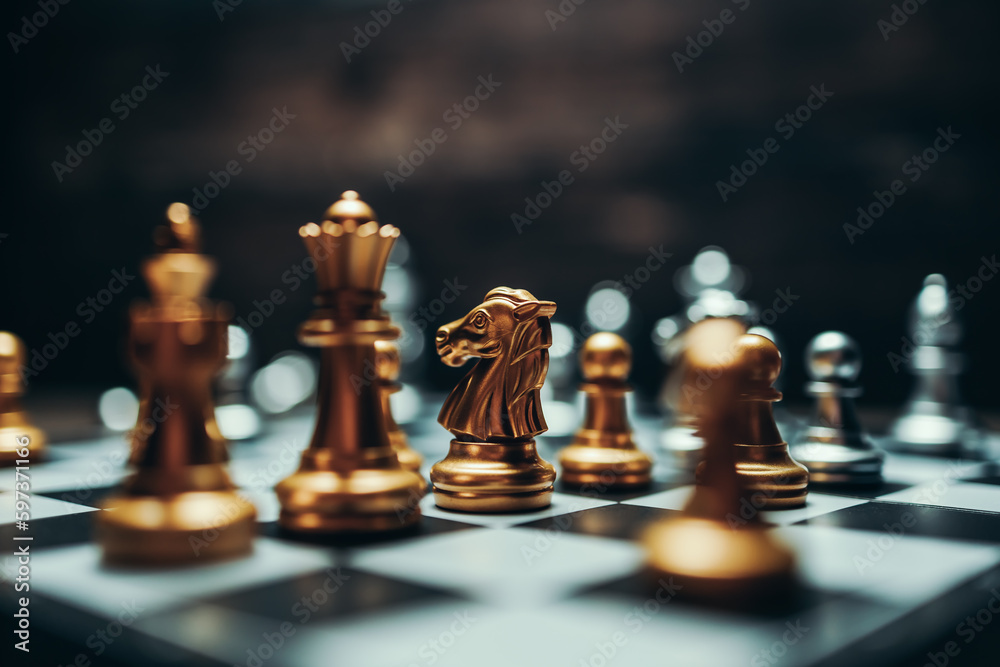 chess piece on chess board game for ideas, challenge, leadership, strategy, business, success or abstract concept. chess piece on chess board game for ideas, challenge, leadership, strategy, business, success or abstract concept.