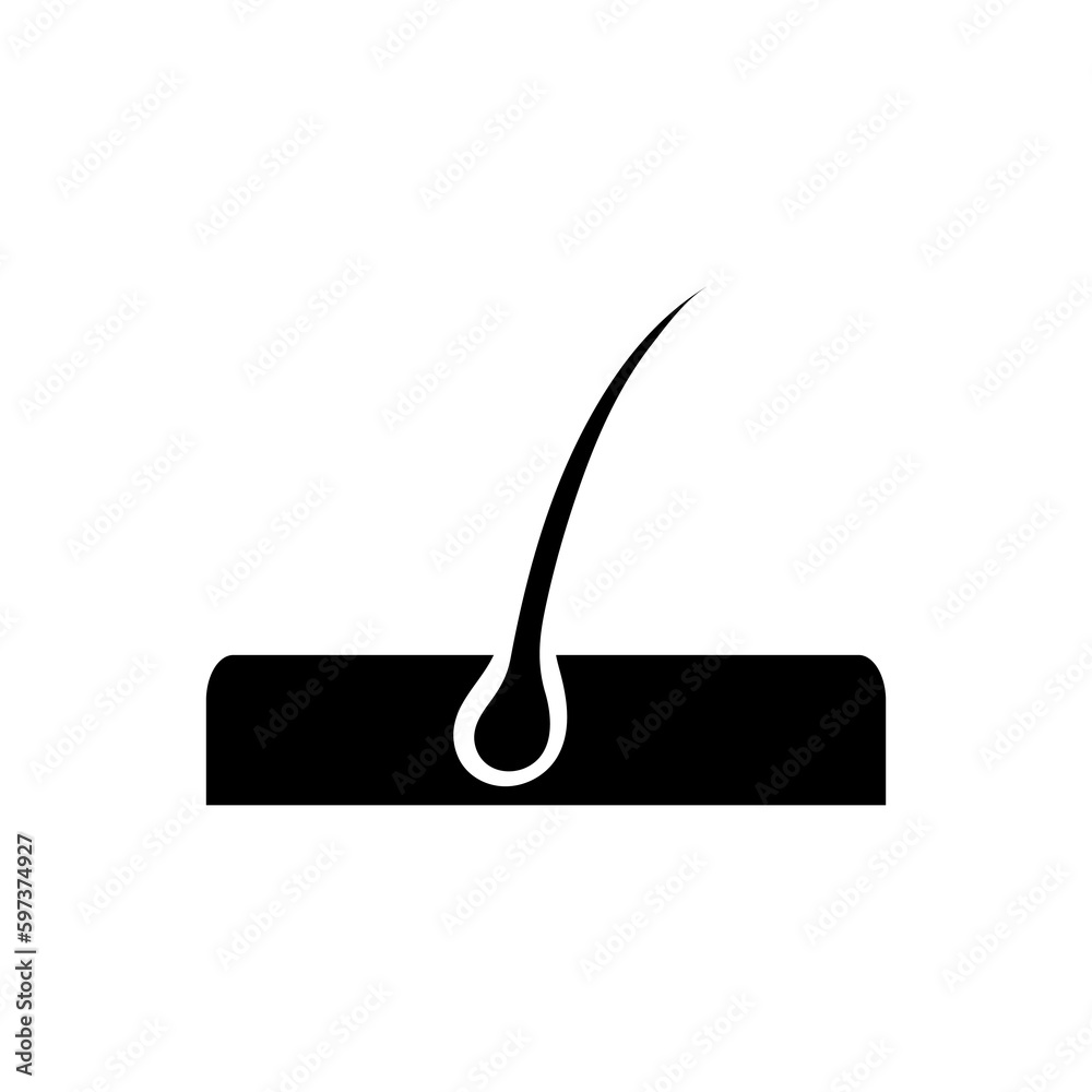Skin hair icon vector illustration on white background..eps Skin hair icon vector illustration on white background..eps