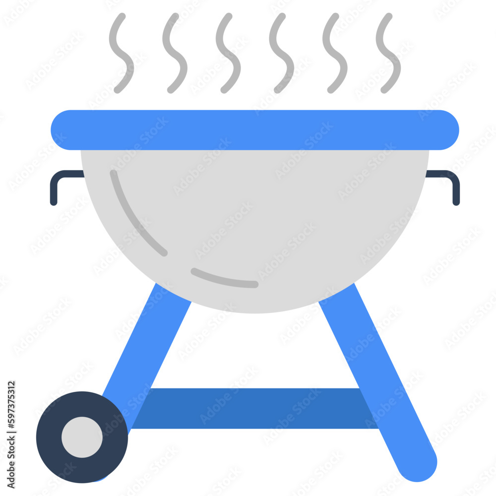 Trendy vector design of bbq stove Trendy vector design of bbq stove