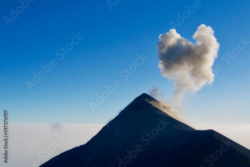 Fuego volcano eruption seen from Acatenango volcano © nobito_gt
