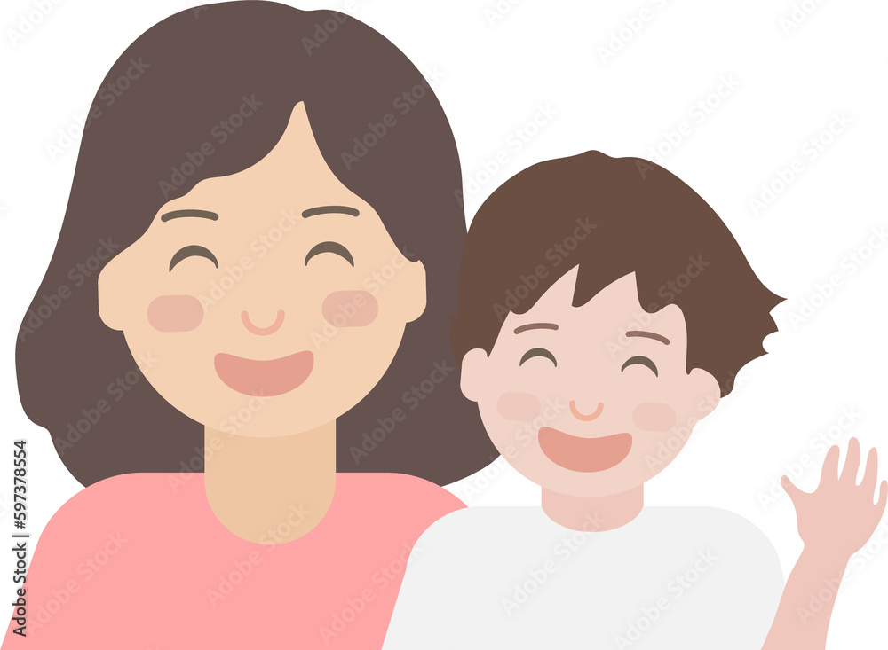 Mother and son Smiling Together. Happy mother's day. Mother and son Smiling Together. Happy mother's day.