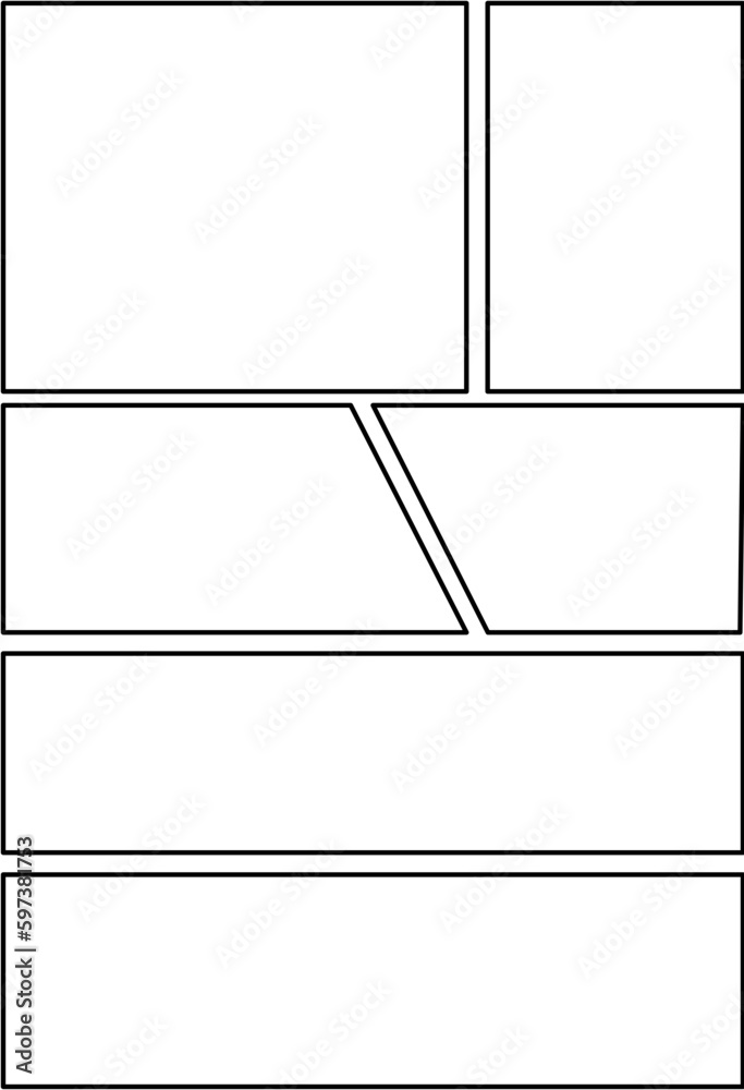 Comic page layout Comic page layout