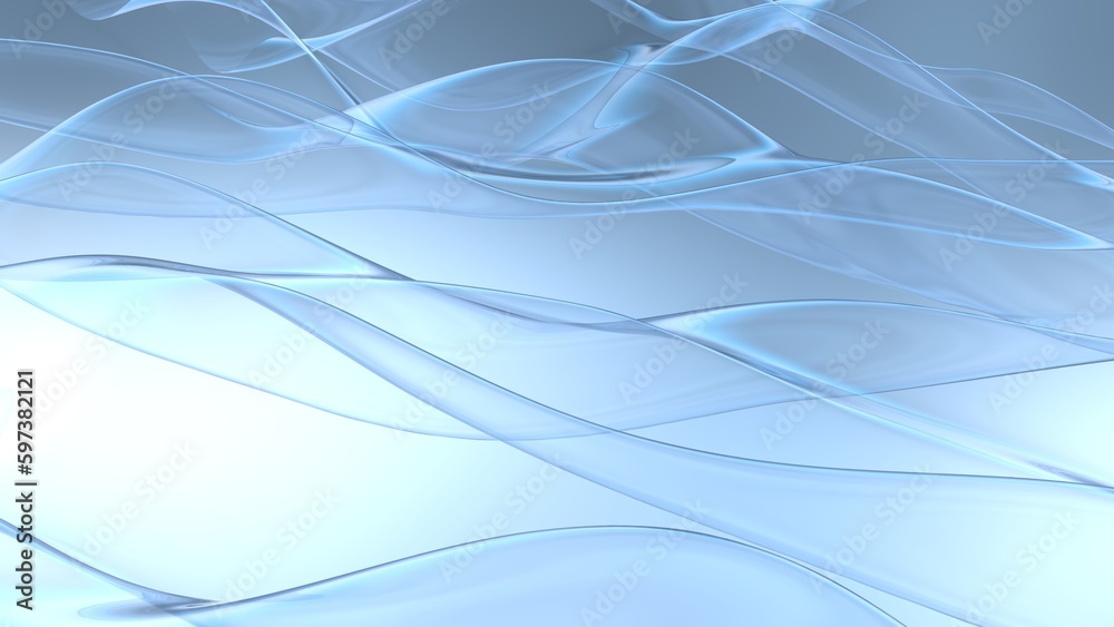 Naklejka premium Abstract of clear wave plane in a spiral against blue-black lighting background. Concept 3D CG of technological innovations, strategies and revolutions.