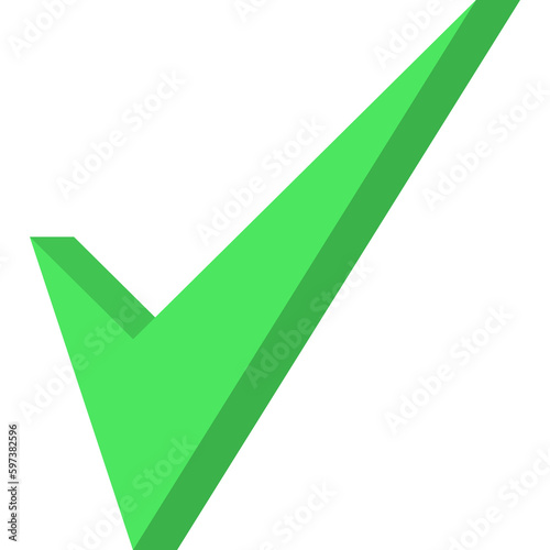 Free Download 3D Vector Check Icon - GFXLoad