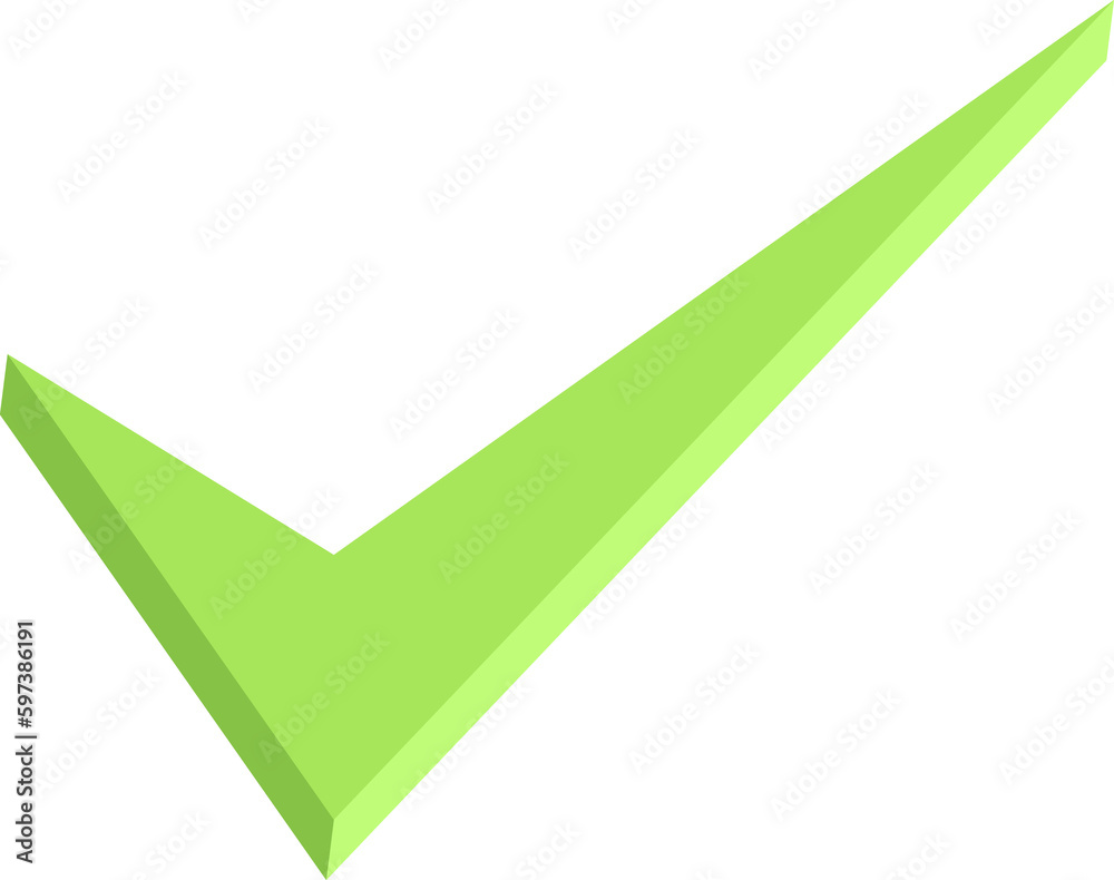 3D Vector Check Icon 3D Vector Check Icon