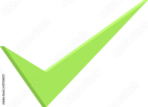 Free Download 3D Vector Check Icon - GFXLoad