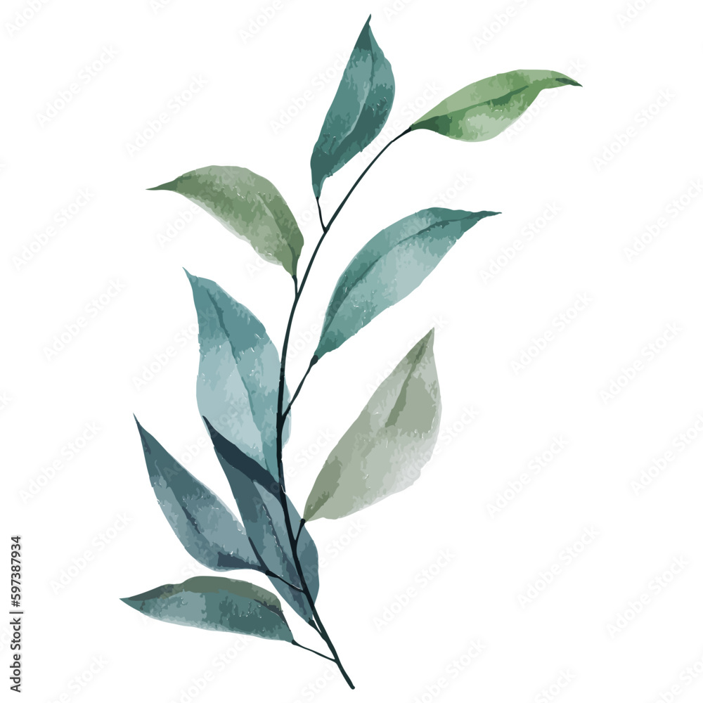 Naklejka premium Watercolor flower frame