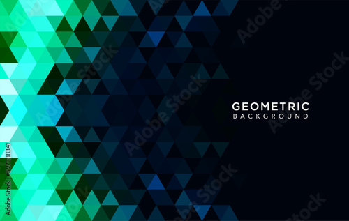 Abstract geometric dark background with triangle shapes