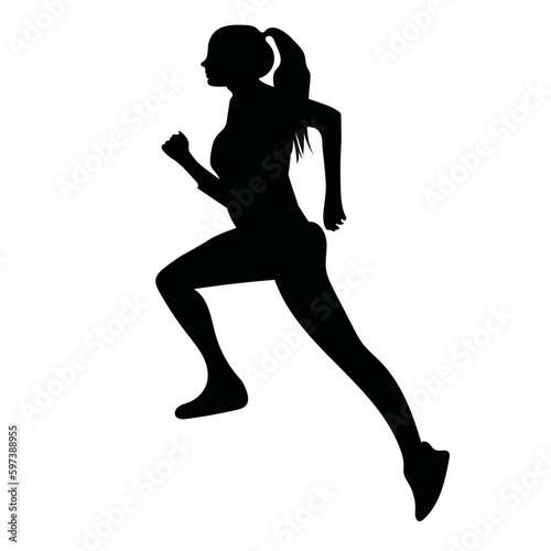 Joggerin Joggende Frau