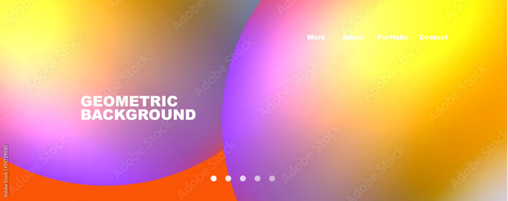 Trendy simple circle gradient abstract background. Vector Illustration For Wallpaper, Banner, Background, Card, Book Illustration, landing page