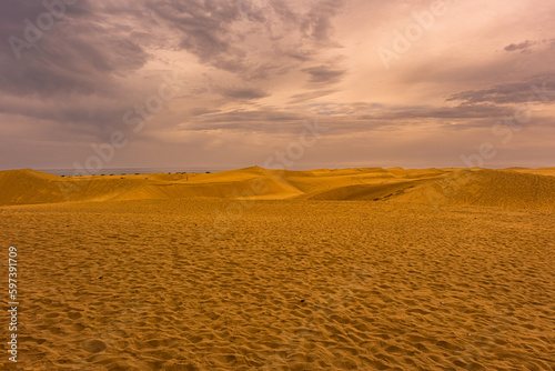 Fototapeta Naklejka Na Ścianę i Meble -  A big dune in Gran Canaria. 