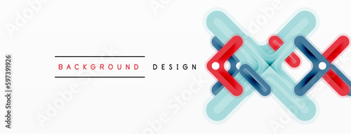 Minimal geometric background cross line. Design for wallpaper, banner, background, landing page, wall art, invitation, prints, posters