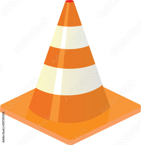 traffic cone vector eps 10