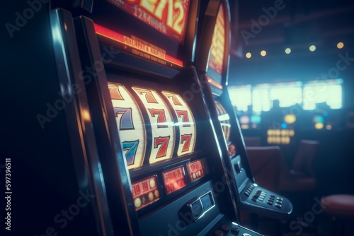 Jackpot casino slot machine. Generate Ai