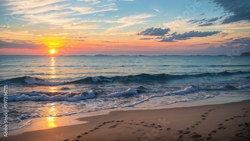 sunset at the beach © Beank