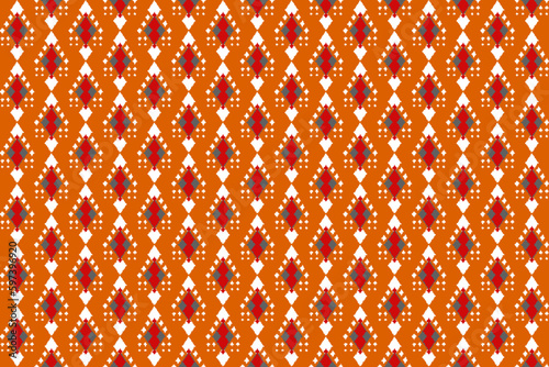 African tribal Damask Ikat ethnic seamless pattern. African, Native American, Indian, Mexican, Moroccan style. Element. Design for clothing, carpet, fabric, wallpaper, home decor, fashion, textile.