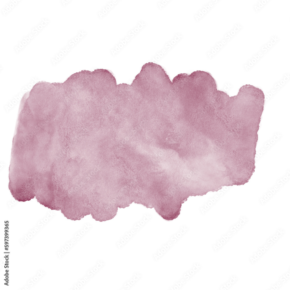 Red Pink Watercolor Brushstrokes Decor