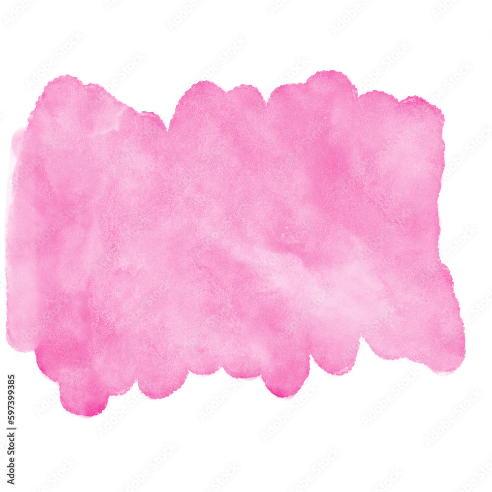 Red Pink Watercolor Brushstrokes Decor