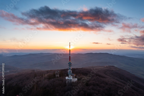 Aerial photo from Kekesteto, TV tower