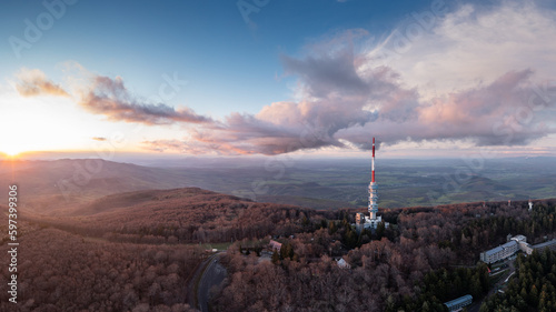 Aerial photo from Kekesteto, TV tower