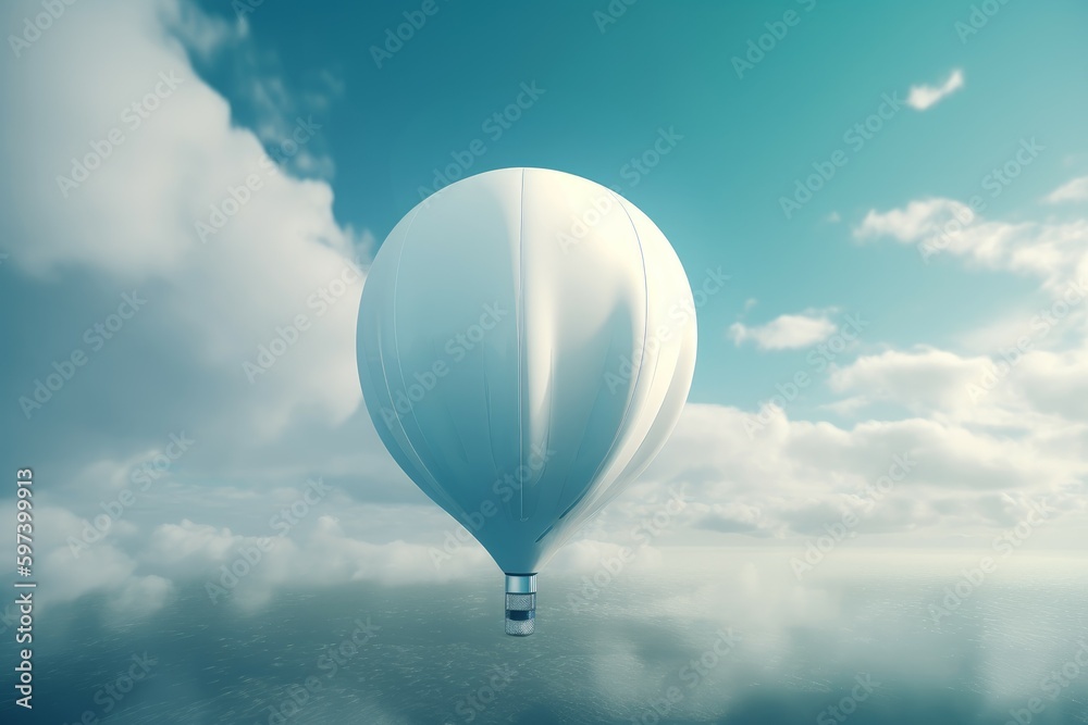 Weather balloon 3d. Generate Ai - obrazy, fototapety, plakaty 