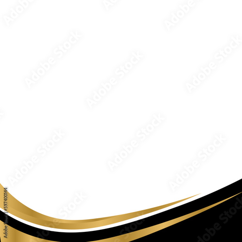 Black & Gold Footer