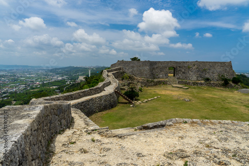 World Heritage Nakagusuku Castle in Okinawa, Japan