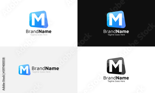 M Letter Logo Template