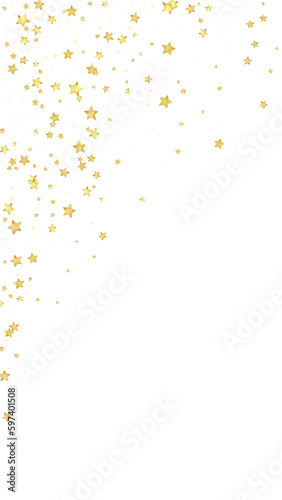 Magic stars vector overlay.  Gold stars scattered