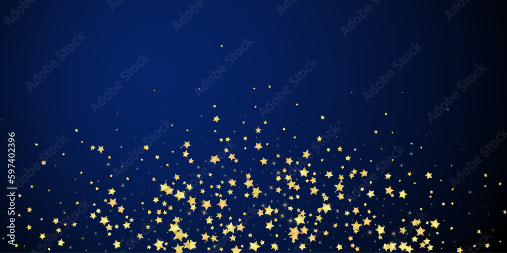 Magic stars vector overlay.  Gold stars scattered