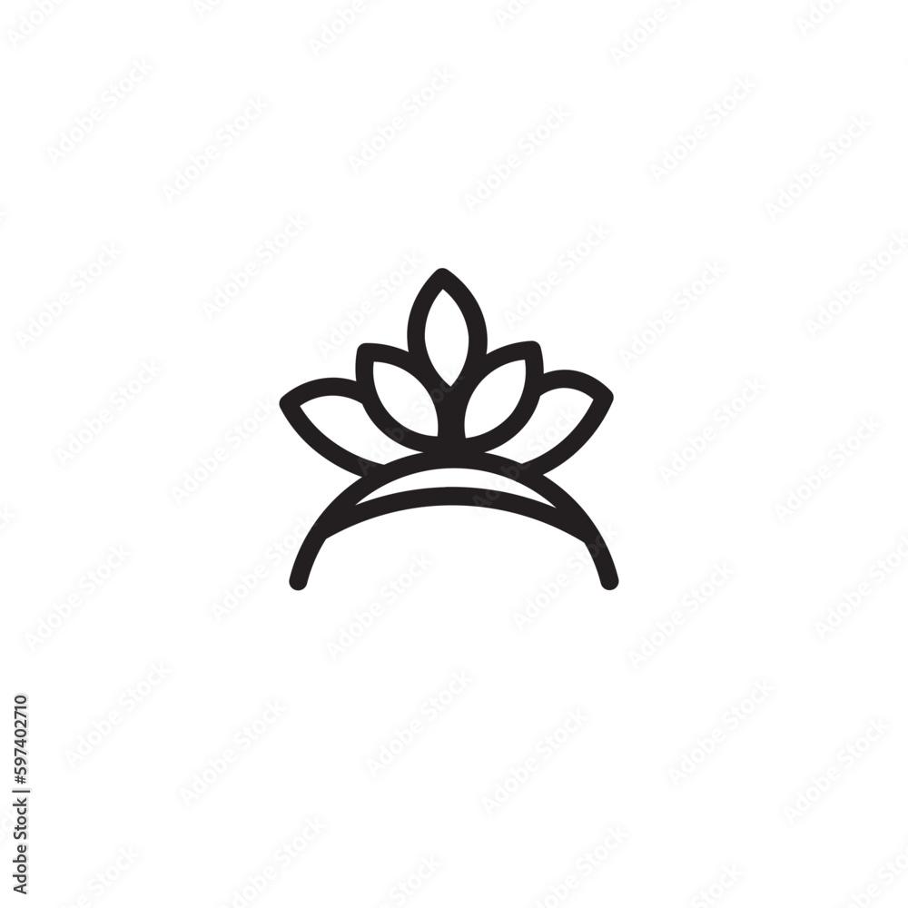 Band Crowns Dress Outline Icon Band Crowns Dress Outline Icon