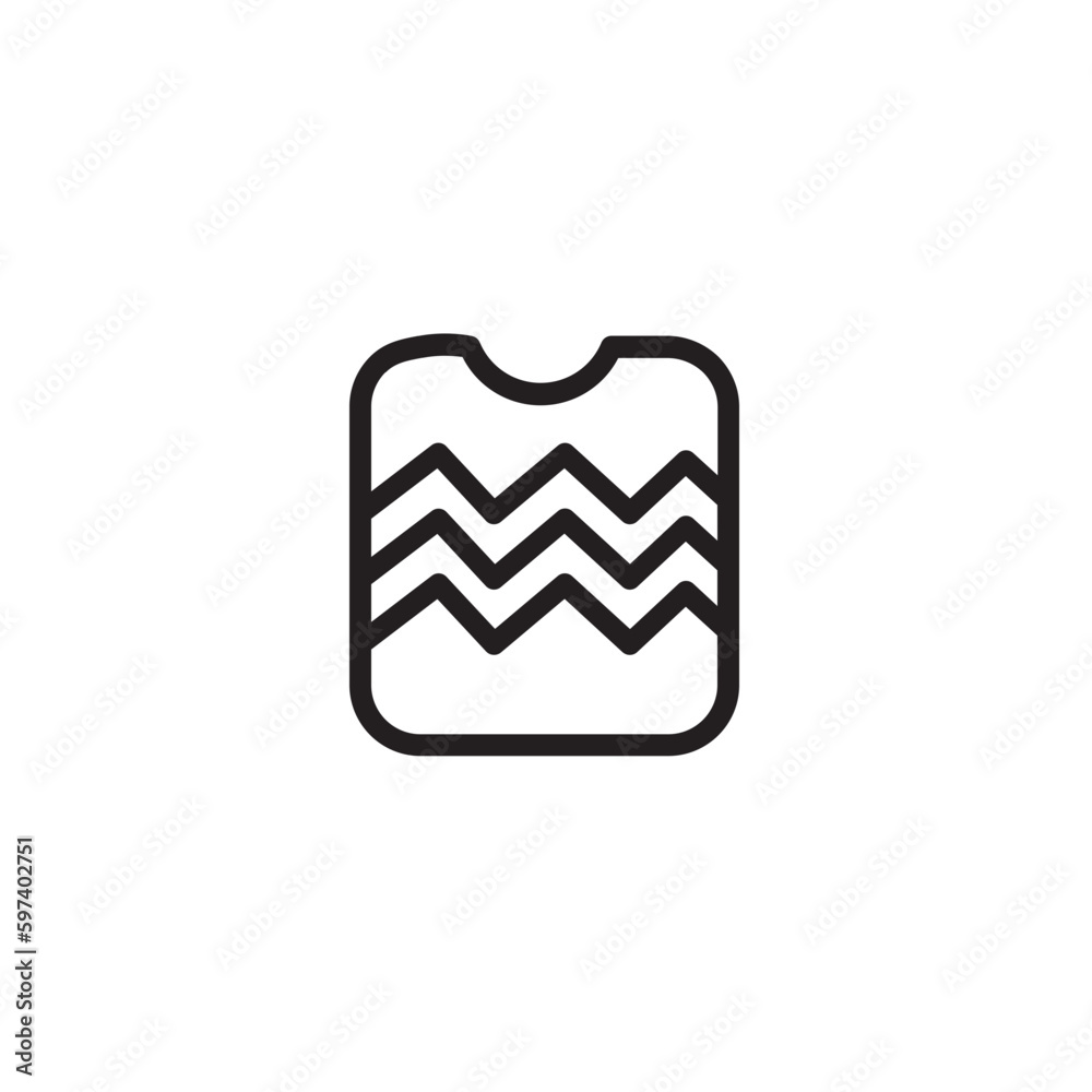 Fashion Hoodie Jacket Outline Icon