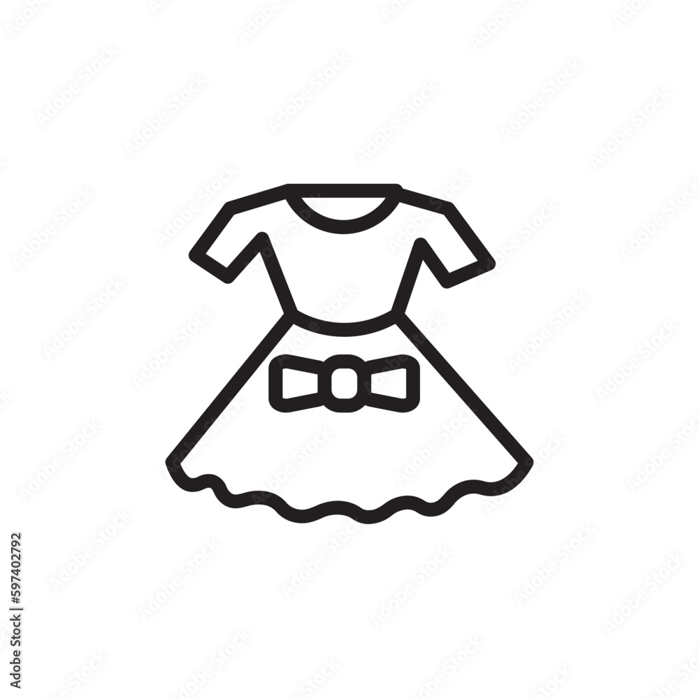 Baby Dress Clothes Outline Icon Baby Dress Clothes Outline Icon