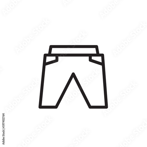Apparel Pants Clothing Outline Icon