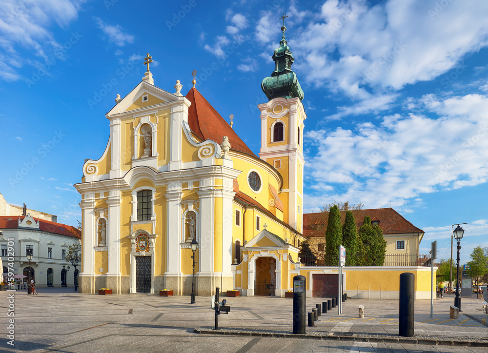 Gyor - The Carmelite Church is one of the most important historic churches of the city.Hungary