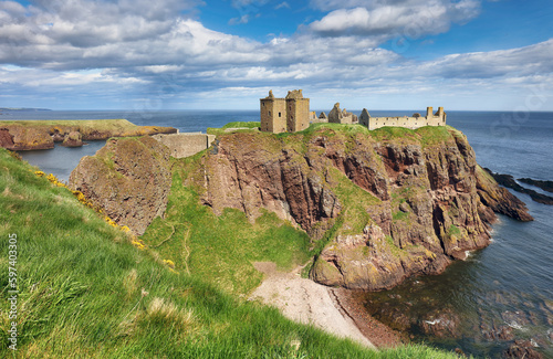 Scotland - Dunnotar castle, Scottish coast photo